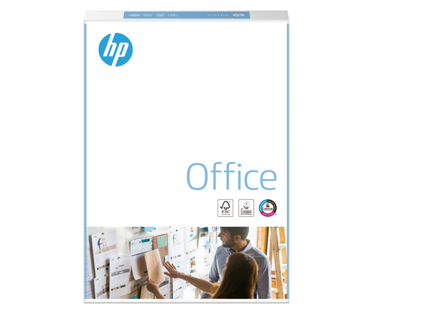 HP Office Paper-500 sht/A4/210 x 297 mm, A4 (210x297 mm), Matte, 80 g/m&amp;sup2;, 500 Bl&amp;auml;tter, 2,5 kg, 20 - 80%